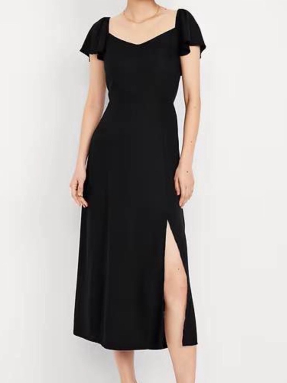 Old Navy Flutter-Sleeve Midi Dress XXL